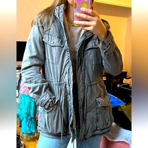 Talula Olive Green Utility Coat Army Military Jacket